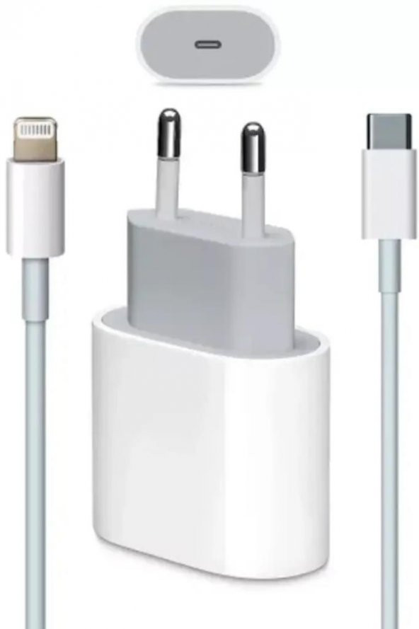 Sesatech Macbook Ipad Iphone 11/12/13 - Pro Max Mini Uyumlu 20w Adaptör Kablo Usb-c Pd Hızlı Şarj Aleti