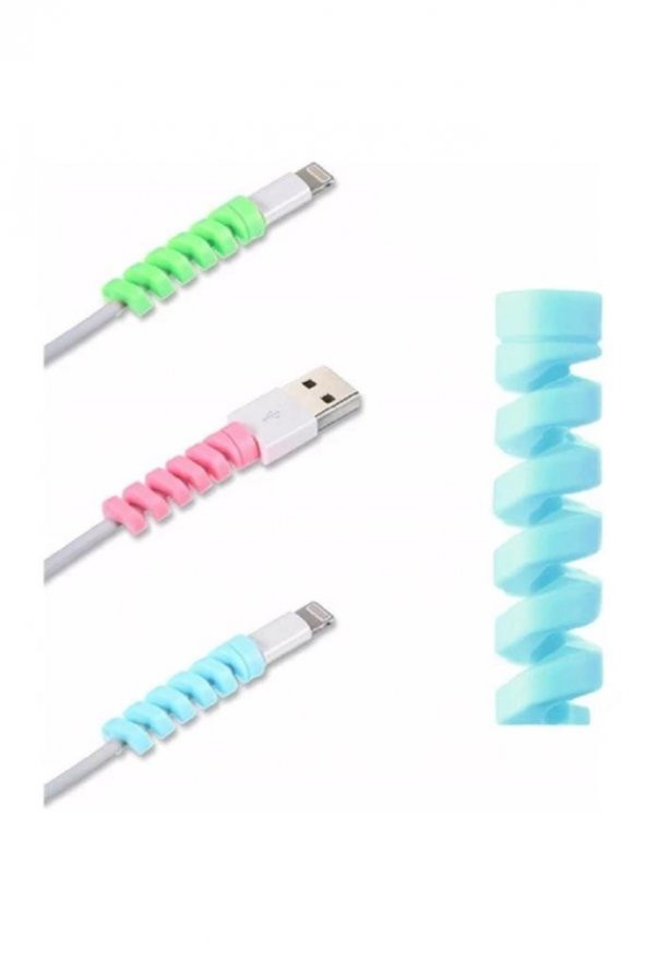 Sesatech Apple Iphone Şarj Aleti Cihazı + Usb Kablosu + Kablo Koruyucu - 4