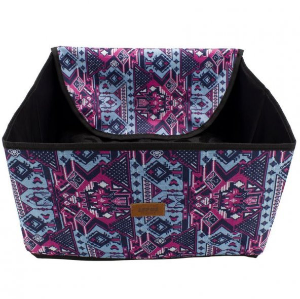 Lepus Pet Araç Koltuğu - Tribal Desen (Mavi) - 2