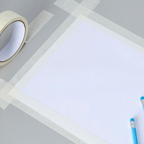 Badem10 Kağıt Bant Boya Badana Duvar Parke Leke İz Damla Yapışkan Maskeleme Bandı 36mm x 25metre - Resim 5