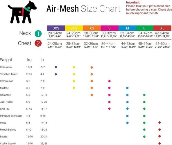 Tailpetz Air Mesh Harness Göğüs Tasması Lilac 3XSmall - 2