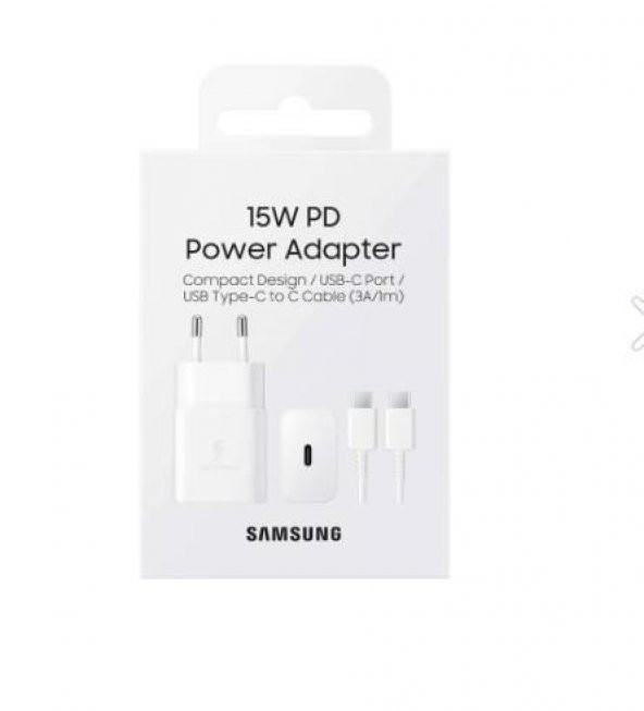 Samsung EP-T1510X 15w Pd Power Adepter Type-c To C Cable (3a1m) White