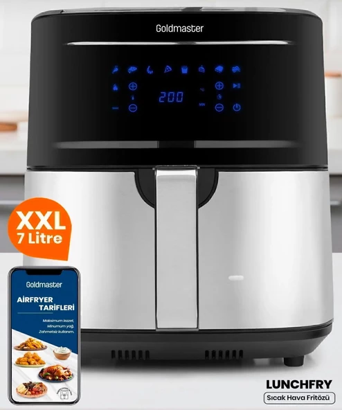 Goldmaster Lunchfry 7 lt Yağsız Fritöz