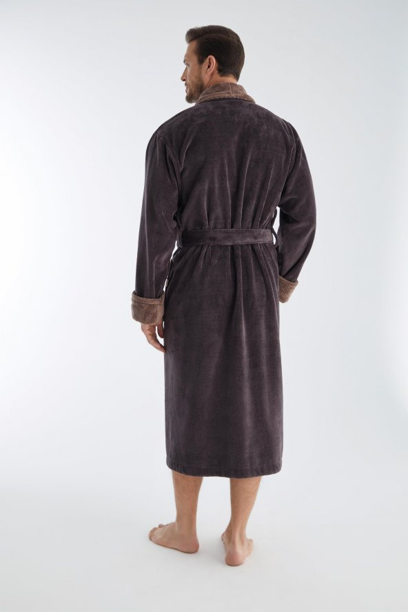 NS TAÇ Nakış Şalyaka Bambu Cotton Erkek Bornozu - 10
