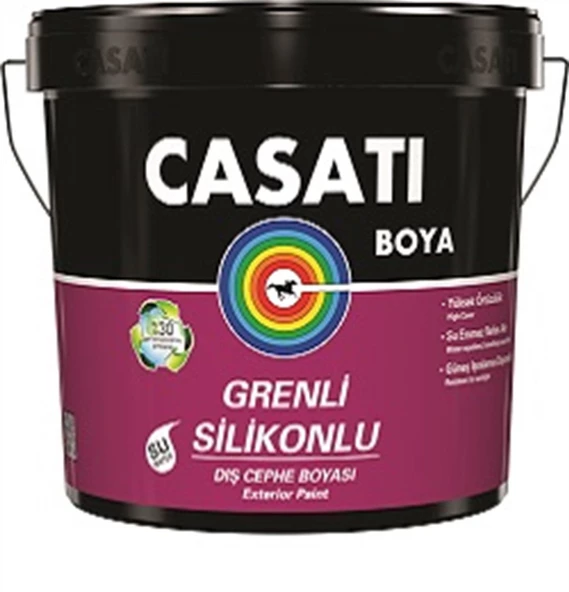 Casati Grenli Silikonlu Dış Cephe Boyası C001 Beyaz 25 Kg