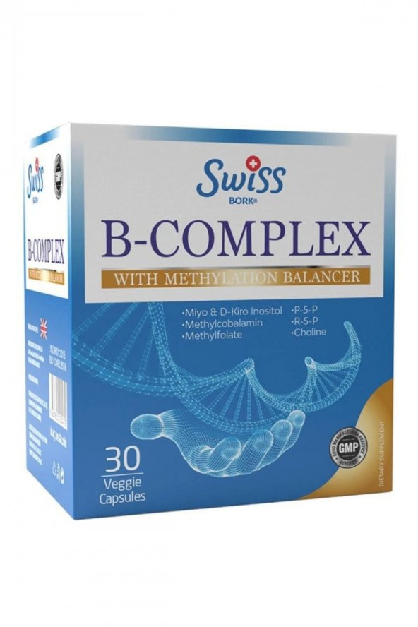Swiss Bork B Complex Meth Balanc 30 Kapsül