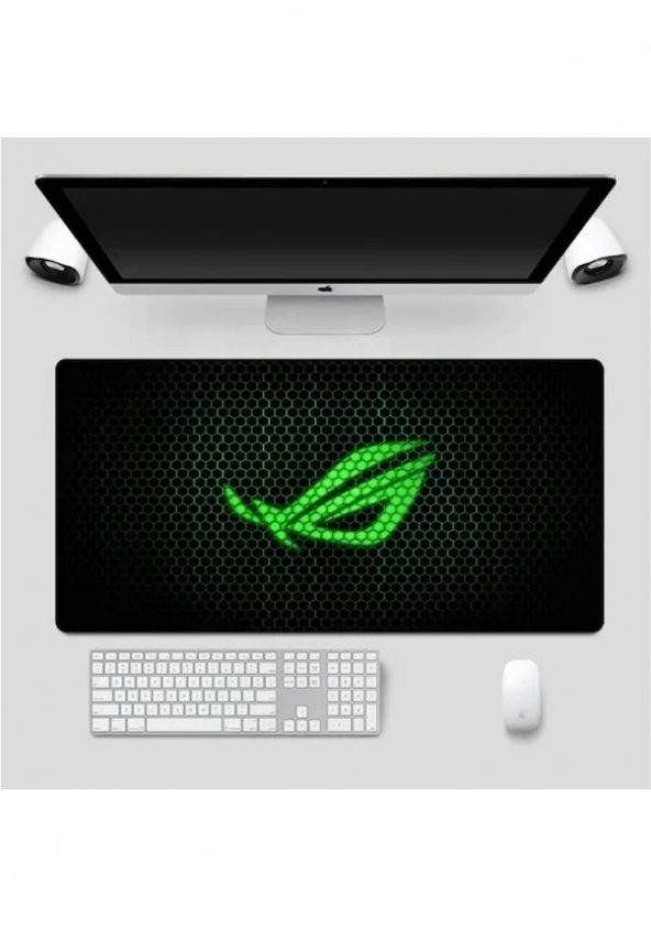 Asus XL Büyük Boy Kaydırmaz Taban Yıkanabilir Gaming Oyuncu MousePad 90 x 30 CM