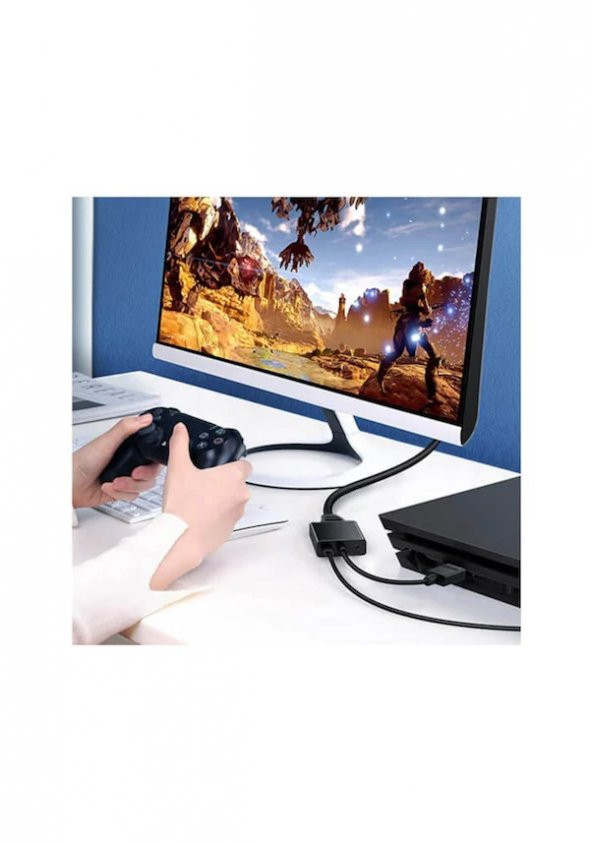Hdmı To Vga Kablo Çevirici Dönüştürücü + Ses - Hdmi To Vga Kablo (535137212) - 4