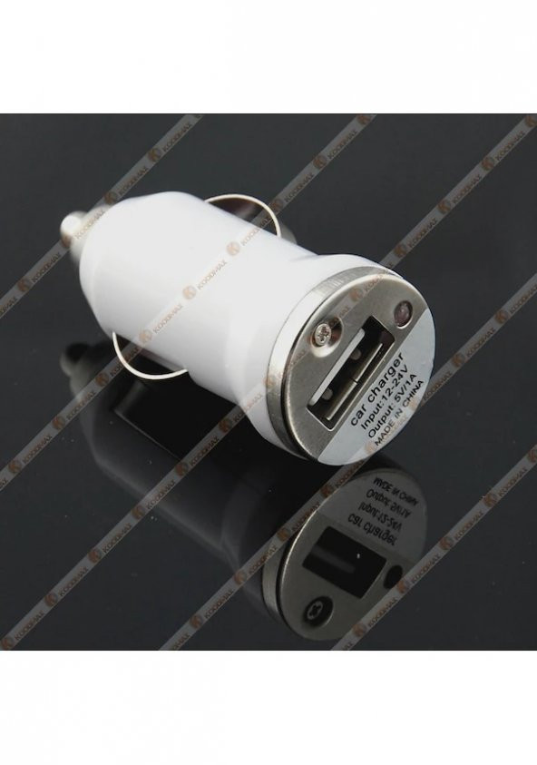 Araba Oto Çakmaklık Usb Araç Şarj Cihazı 5V 1A  Mp3 Beyaz (533633036) - 2
