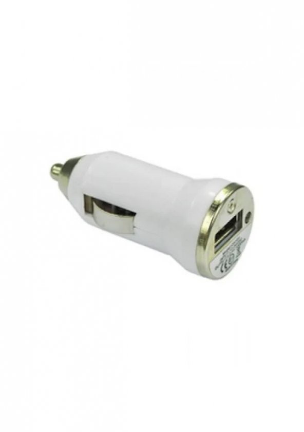 Araba Oto Çakmaklık Usb Araç Şarj Cihazı 5V 1A  Mp3 Beyaz (533633036) - 3