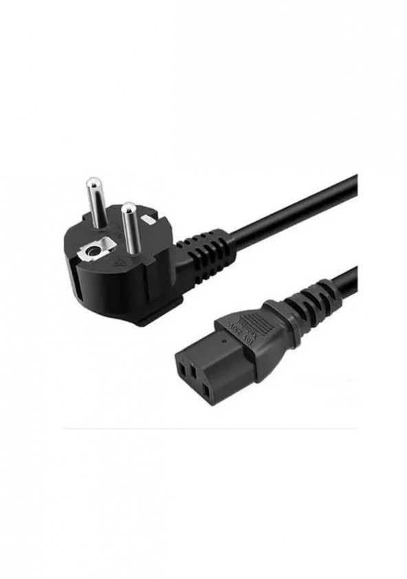 C13 Power Kablo Kasa Monitör Ekran Power Güç Kablosu - 0.5 mt - 3