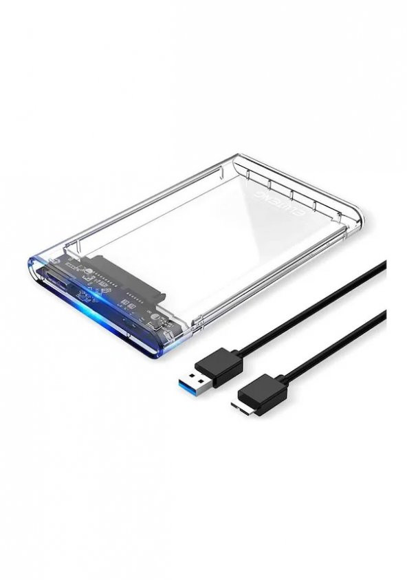 2.5 İnç Sata Usb 3.0 Harddisk Kutusu - Şeffaf - Micro Usb ürün görseli