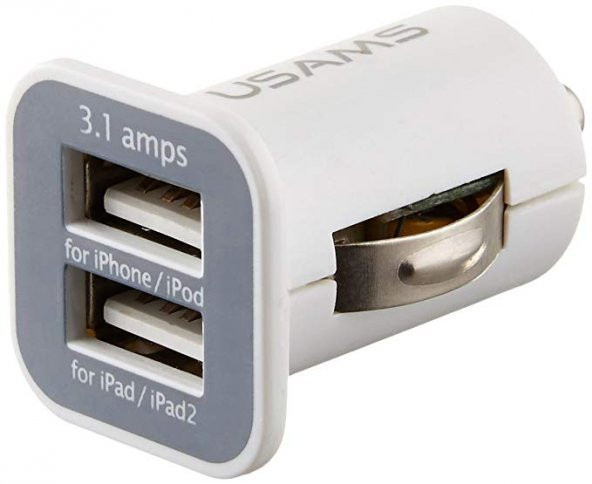 Kuvars Araba Oto Çakmak Çakmaklık Usb Araç Şarj Aleti Cep Telefonu Taablet Hızlı Şarj Aleti