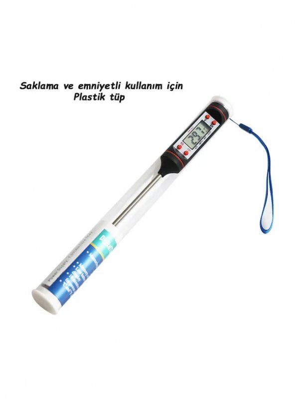 Dijital Mutfak Termometresi Dijital Termometre Süt Mama Barbekü - 4