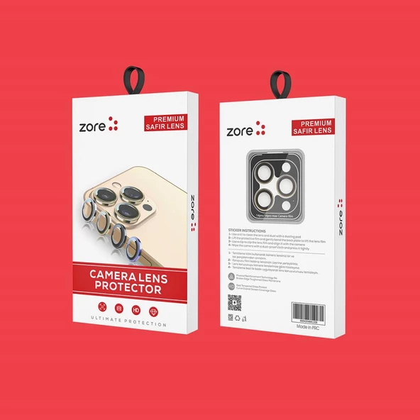 Apple iPhone 13 CL-12 Premium Safir Kamera Lens Koruyucu - 4