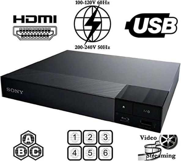 SONY S1700 Çoklu Sistem Tüm Bölge, Ücretsiz Blu Ray Disk DVD Oynatıcı - 2