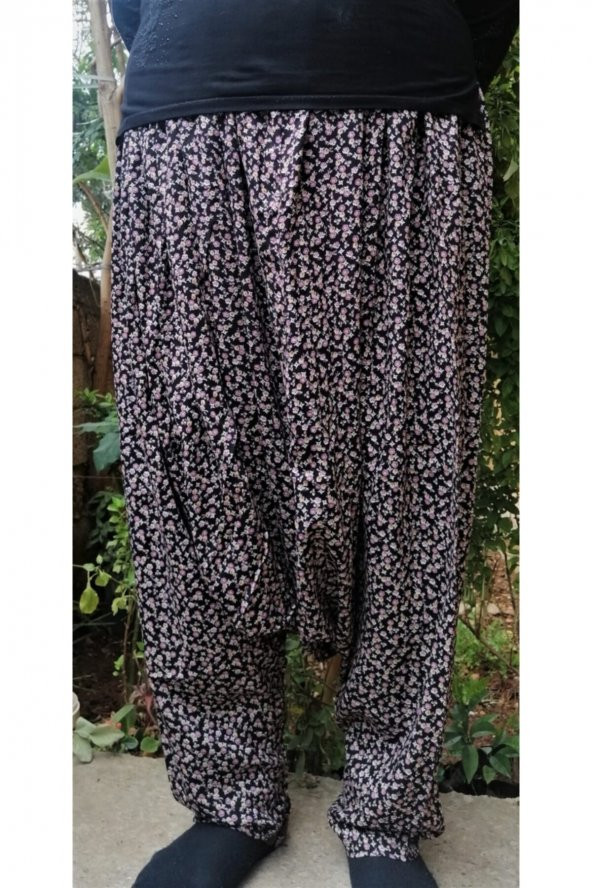 Kadın Şalvar Bayan Şalvarı Ağ Yukarıda