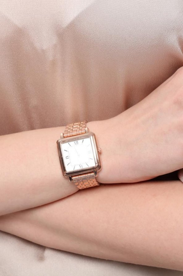 Daisy Rose Kordon Kare Kasa Roma Rakam Kadın Kol Saat - 6