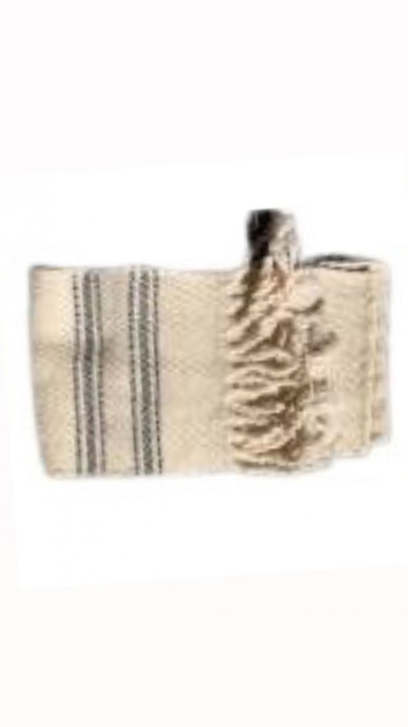 Bora Örme Yün Dolama Kuşak Bel Ağrısı Saçaklı Kuşak - Resim 2