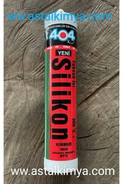 404 MARKA RTV.KIRMIZI Silikon,25 ADET FİYATIDIR. 310 ML.=300c ISIYA DAYANIKLI++YENİ ÜRÜN ürün görseli