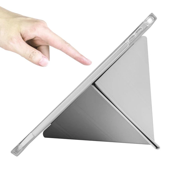 Zore Apple ile uyumlu iPad 10.9 2022 (10.Nesil) Kılıf Tri Folding Kalem Bölmeli Standlı Kılıf - 12