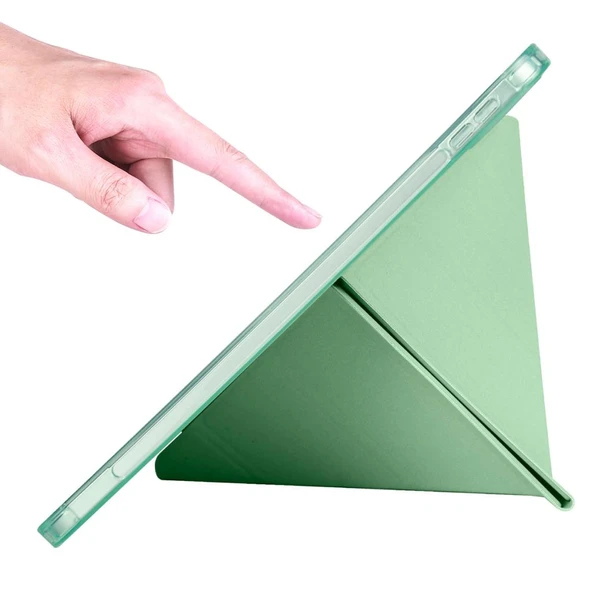 Zore Apple ile uyumlu iPad 10.9 2022 (10.Nesil) Kılıf Tri Folding Kalem Bölmeli Standlı Kılıf - 11