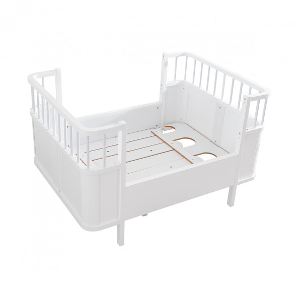 Setay MDF Beşik, Siesta Büyüyen Beşik 90x130 - Siesta Karyola 90x190 -Beyaz - 3