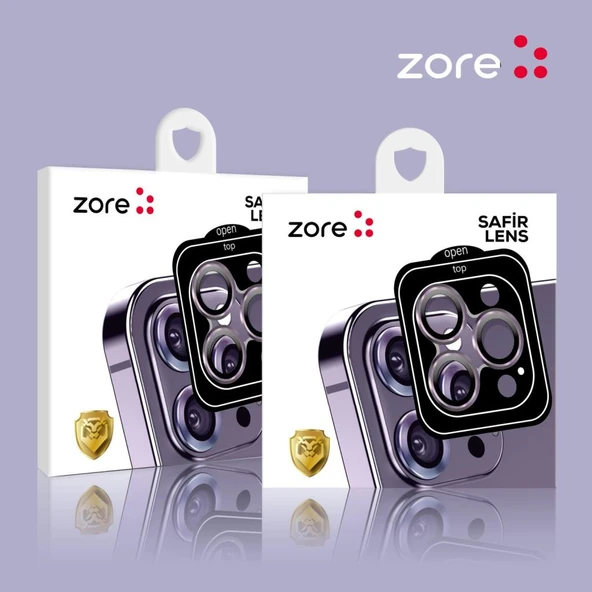 Zore Apple ile uyumlu iPhone 14 Plus CL-11 Safir Parmak İzi Bırakmayan Anti-Reflective Kamera Lens Koruyucu - Resim 3