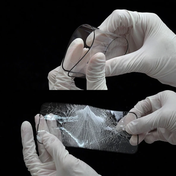 Zore Apple ile uyumlu iPhone SE 2022 Hizalama Aparatlı Hadid Glass Cam Ekran Koruyucu - 4