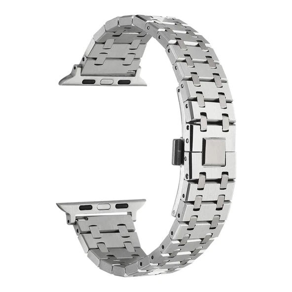 Zore Apple ile uyumlu Watch 44mm KRD-83 Metal Kordon - 5