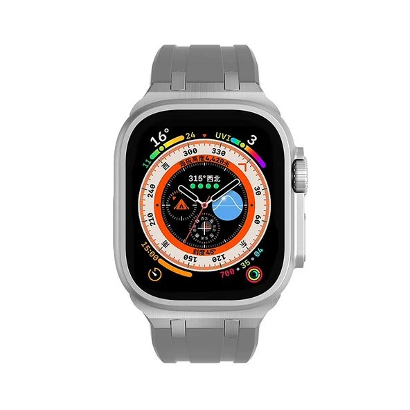 Zore Apple ile uyumlu Watch 44mm KRD-89 Silikon Kordon - 5