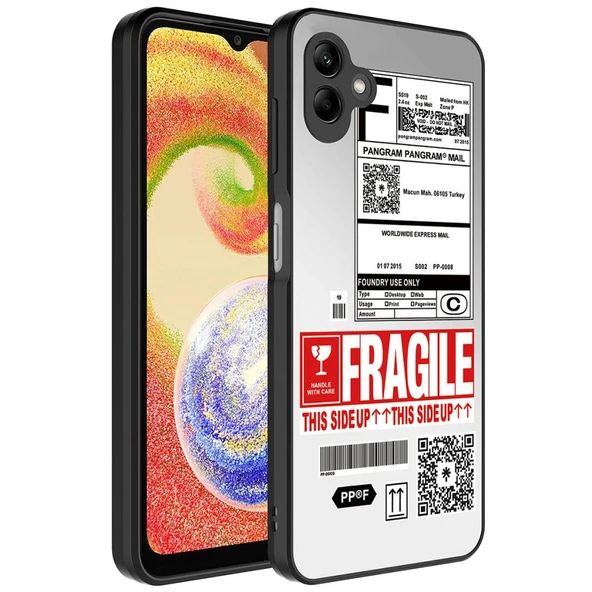 Zore Galaxy ile uyumlu A04 Kılıf Aynalı Desenli Kamera Korumalı Parlak Mirror Kapak - 6