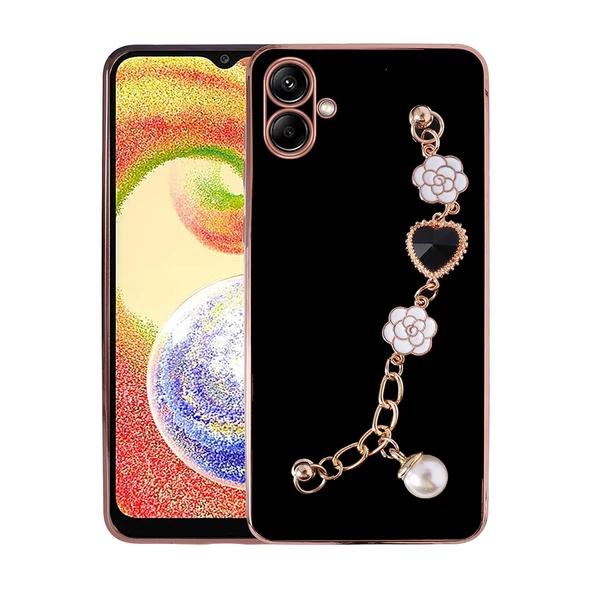 Zore Galaxy ile uyumlu A04 Kılıf El Tutamaçlı Kamera Korumalı Taka Silikon Kapak - 5