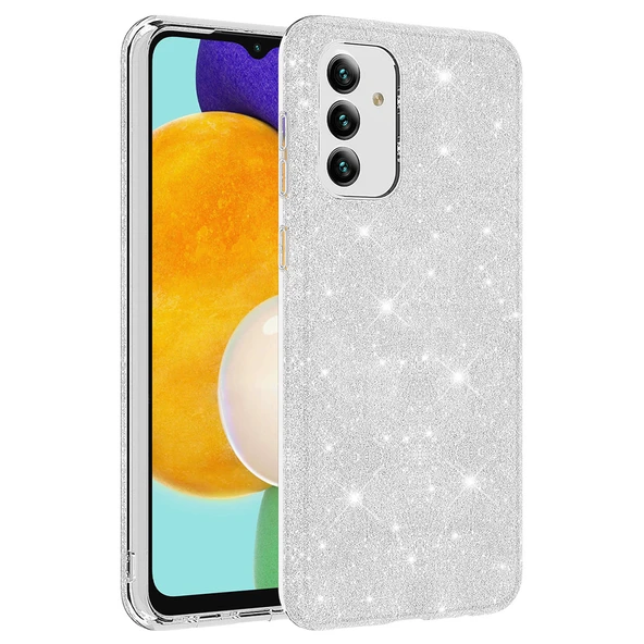 Zore Galaxy ile uyumlu A04S Kılıf Shining Silikon - 4