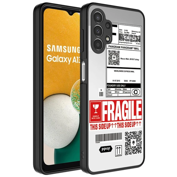 Zore Galaxy ile uyumlu A13 4G Kılıf Aynalı Desenli Kamera Korumalı Parlak Mirror Kapak - 6