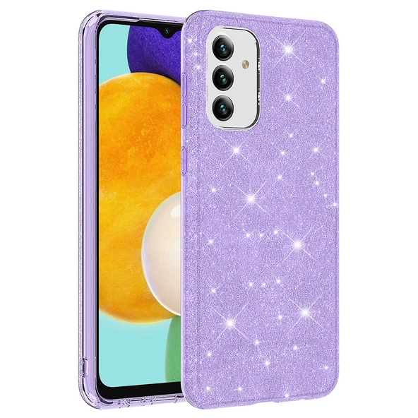 Zore Galaxy ile uyumlu A04S Kılıf Shining Silikon - 6