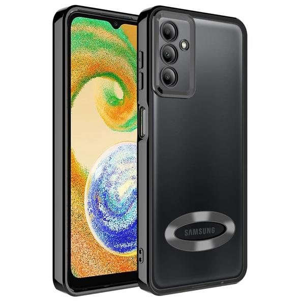 Zore Galaxy ile uyumlu A34 Kılıf Kamera Korumalı Logo Gösteren Omega Kapak - 3