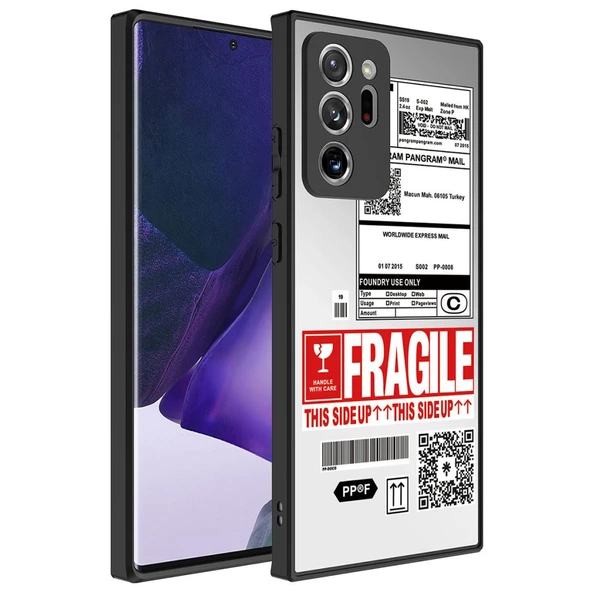 Zore Galaxy ile uyumlu Note 20 Ultra Kılıf Aynalı Desenli Kamera Korumalı Parlak Mirror Kapak - 6
