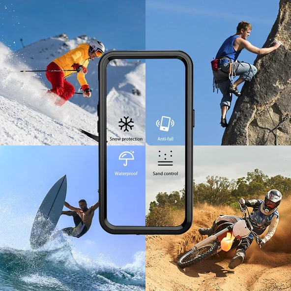 Zore Galaxy ile uyumlu S23 Ultra Kılıf 1-1 Su Geçirmez Kılıf - 3