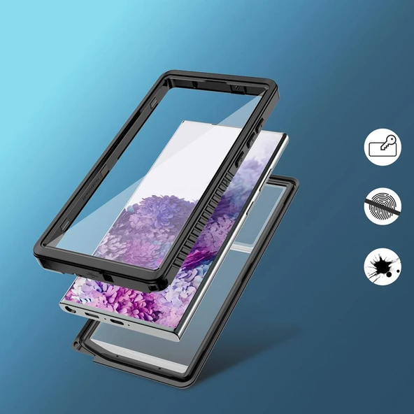 Zore Galaxy ile uyumlu S23 Ultra Kılıf 1-1 Su Geçirmez Kılıf - 7