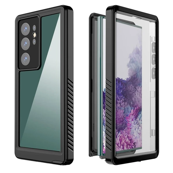 Zore Galaxy ile uyumlu S23 Ultra Kılıf 1-1 Su Geçirmez Kılıf - 4