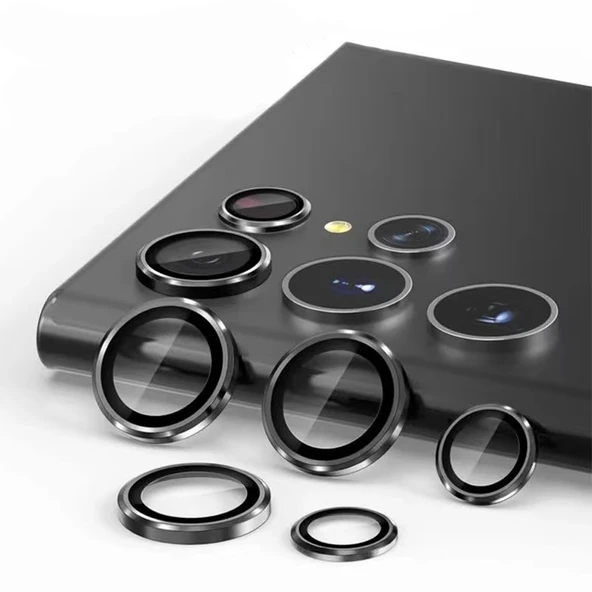 Zore Galaxy ile uyumlu S23 Ultra Kamera Lens Koruyucu Cam Filmi - 7