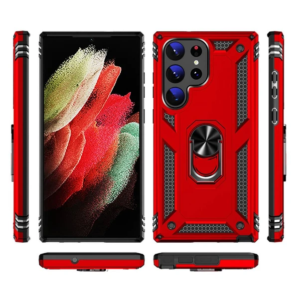 Zore Galaxy ile uyumlu S23 Ultra Kılıf Vega Kapak - Resim 3