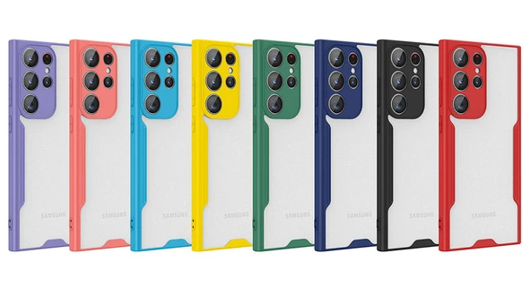 Zore Galaxy ile uyumlu S23 Ultra Kılıf Parfe Kapak - Resim 5