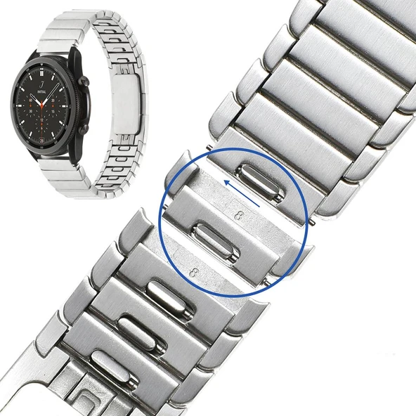 Zore Gear ile uyumlu S3 (22mm) KRD-82 22mm Metal Kordon - 6