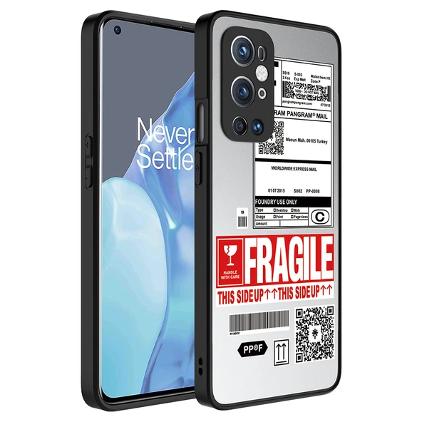 Zore One Plus ile uyumlu 9 Pro Kılıf Aynalı Desenli Kamera Korumalı Parlak Mirror Kapak - 6