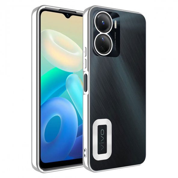 Vivo Y16 Kılıf Kamera Korumalı Logo Gösteren Omega Kapak