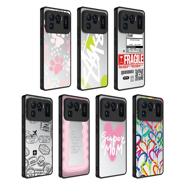 Zore Xiaomi ile uyumlu Mi 11 Ultra Kılıf Aynalı Desenli Kamera Korumalı Parlak Mirror Kapak - 2