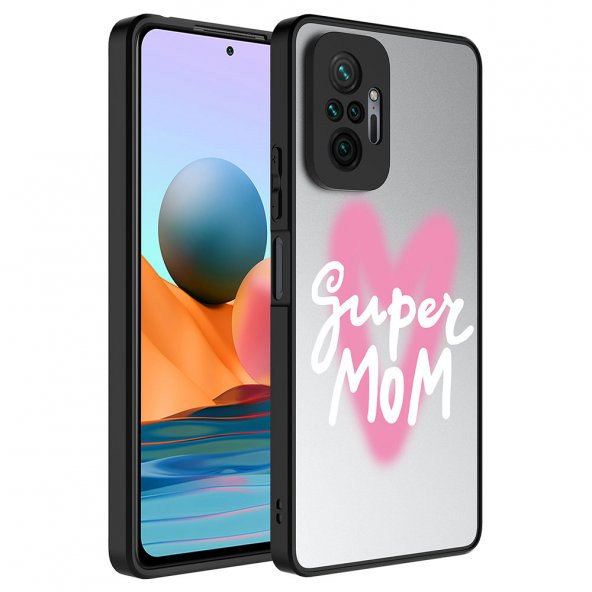 Xiaomi Redmi Note 10 Pro Kılıf Aynalı Desenli Kamera Korumalı Parlak Mirror Kapak - 1