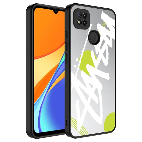 Zore Xiaomi ile uyumlu Redmi 9C Kılıf Aynalı Desenli Kamera Korumalı Parlak Mirror Kapak - 5